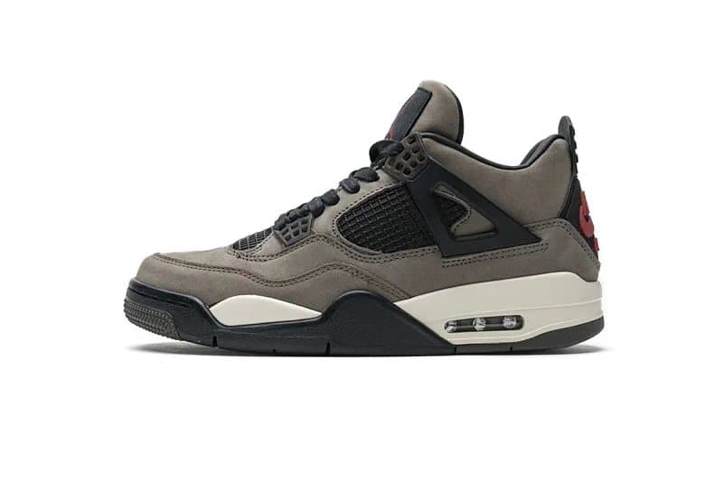 Air Jordan 4 Bred — US5.5=UK3=EUR36→US14=UK13=EUR48.5 · 摩卡