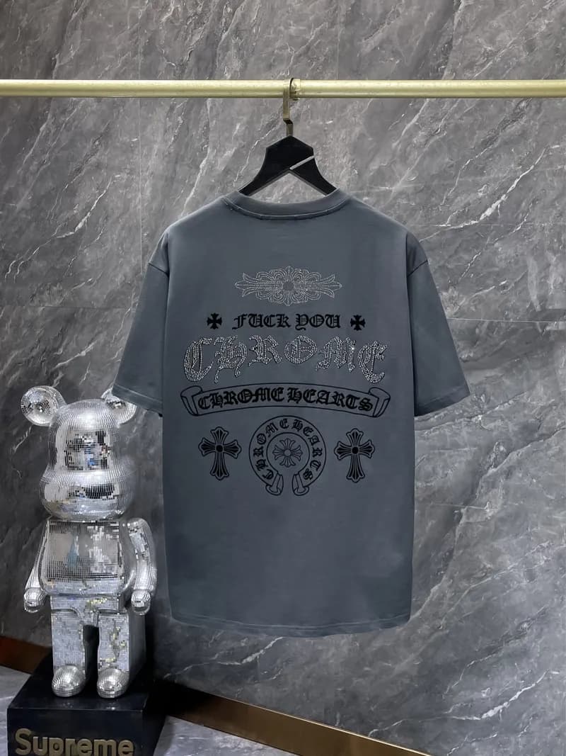 Chrome Hearts Star Tee Studded Star Print — 8996 gray