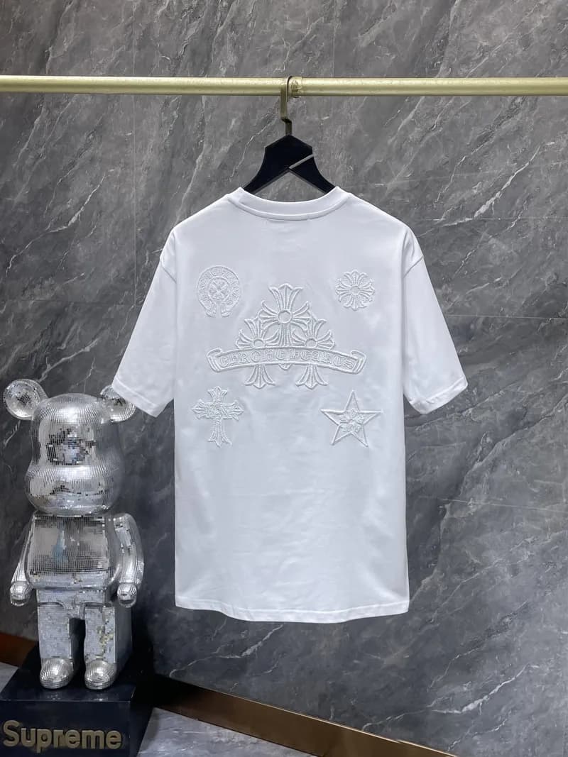 Chrome Hearts Star Tee Studded Star Print — 8972 white