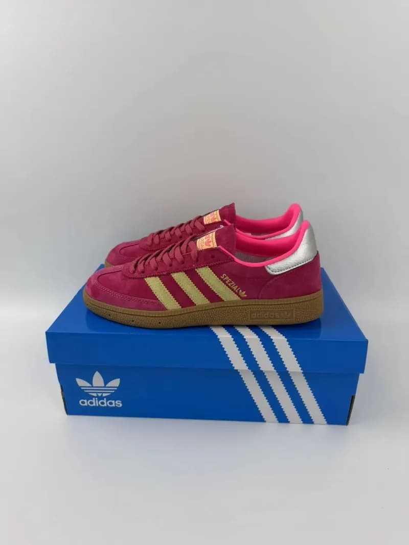 Adidas Samba OG Blue Suede — 玫红