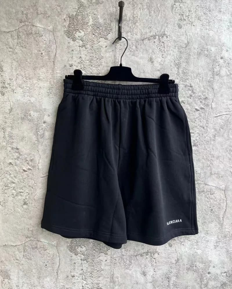 Balenciaga Logo Shorts Black