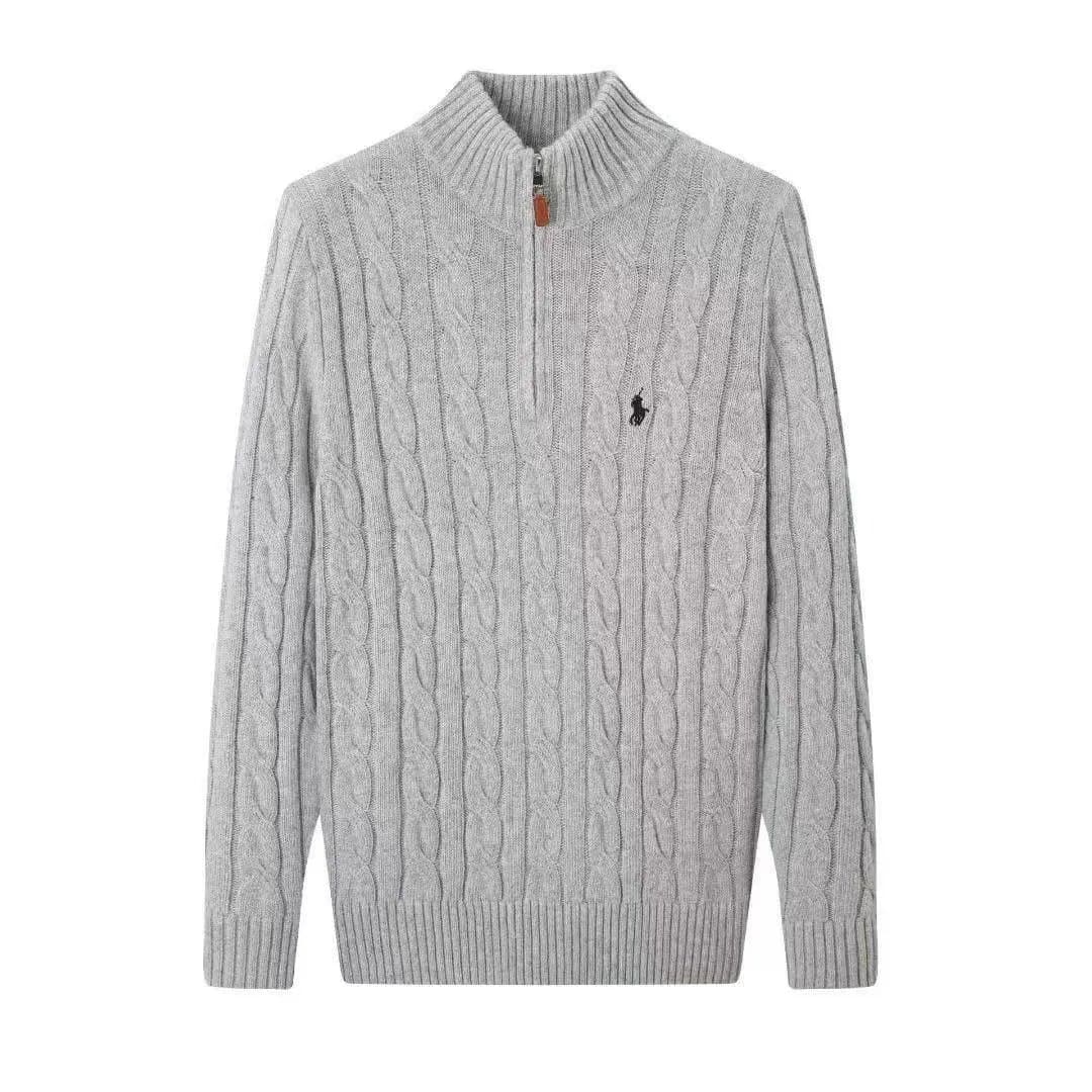 Polo Ralph Lauren Cable Knit Quarter-Zip Sweater Classic Fit — 3