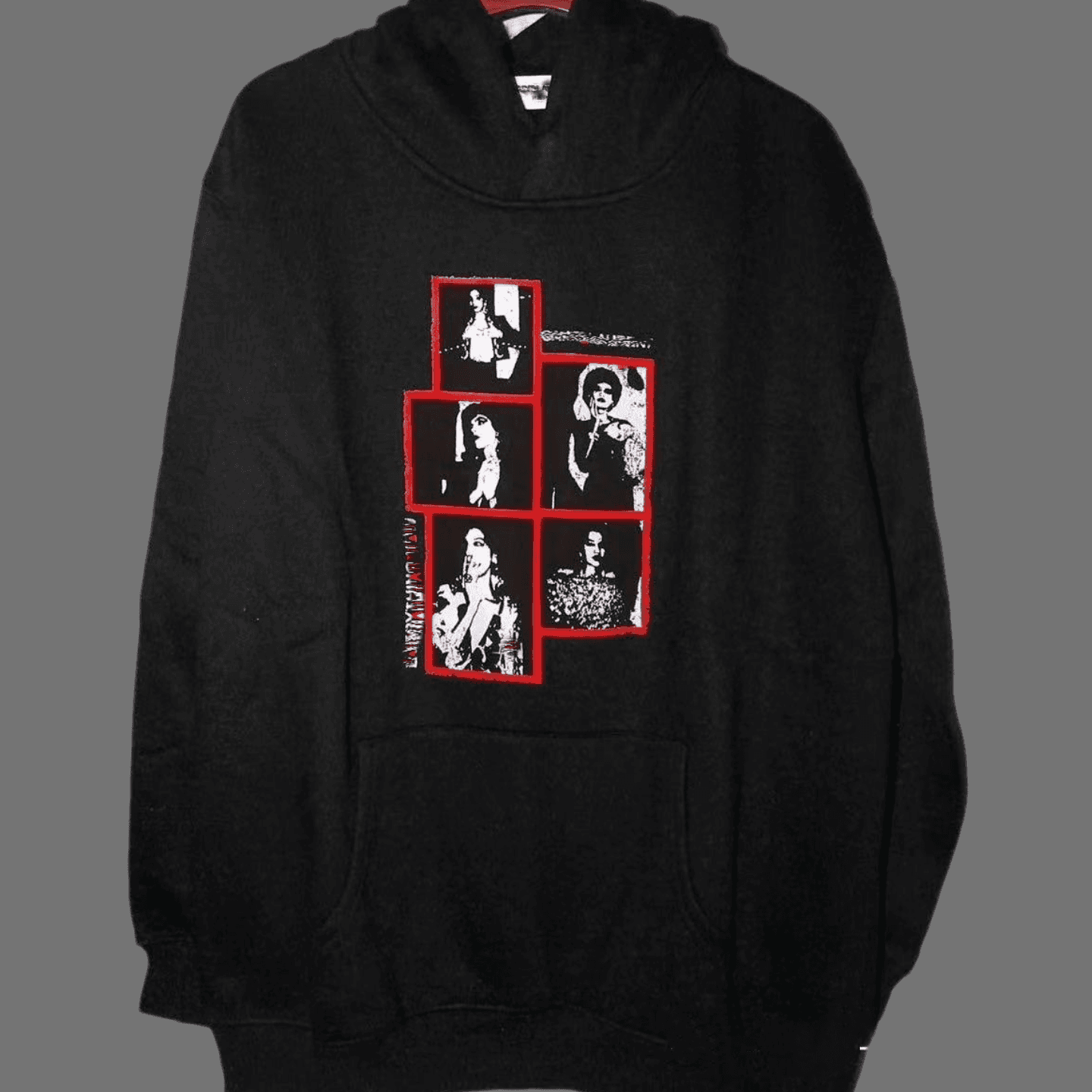 Saint Laurent Hoodie Distorted Star Print — 五人印花