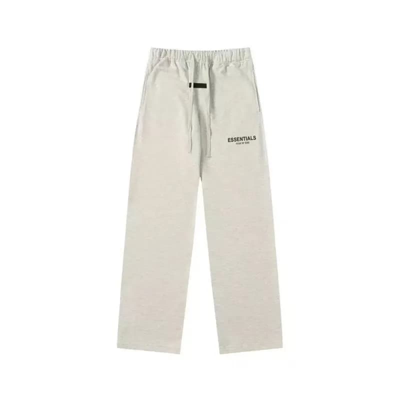 Fear of God Essentials Jogger Essentials Logo — 燕麦灰植绒直筒长裤