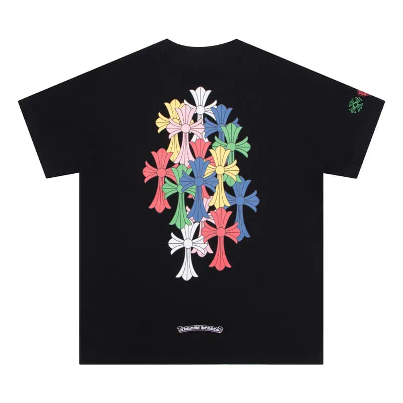 Chrome Hearts Graphic Tee Cross Motif Print — 6016黑