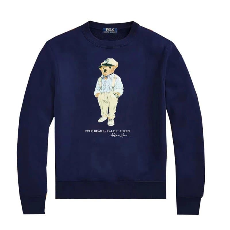 Polo Ralph Lauren Polo Bear Sweatshirt Navy with Embroidered Bear