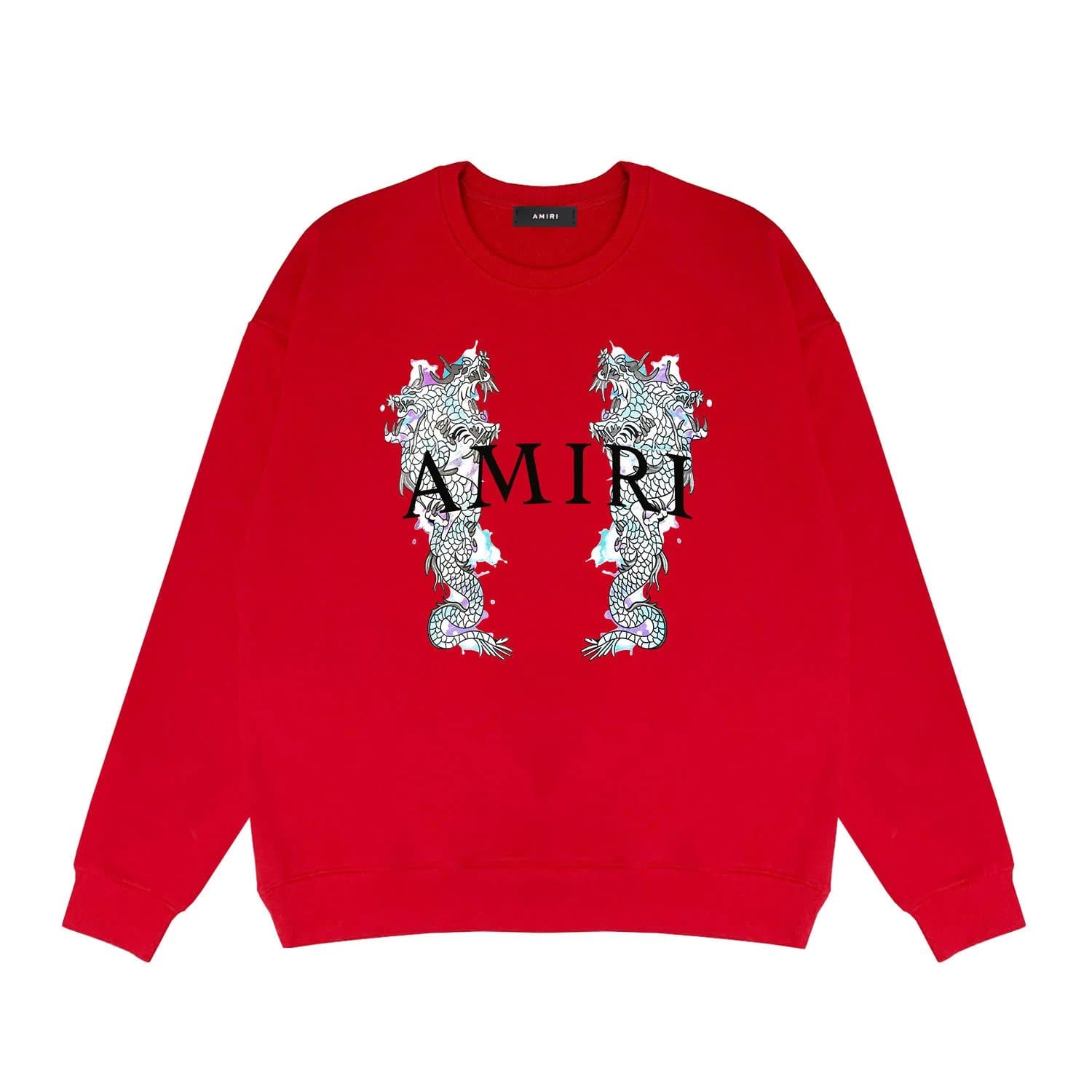 Amiri Crewneck Sweatshirt Dripping Logo — A12