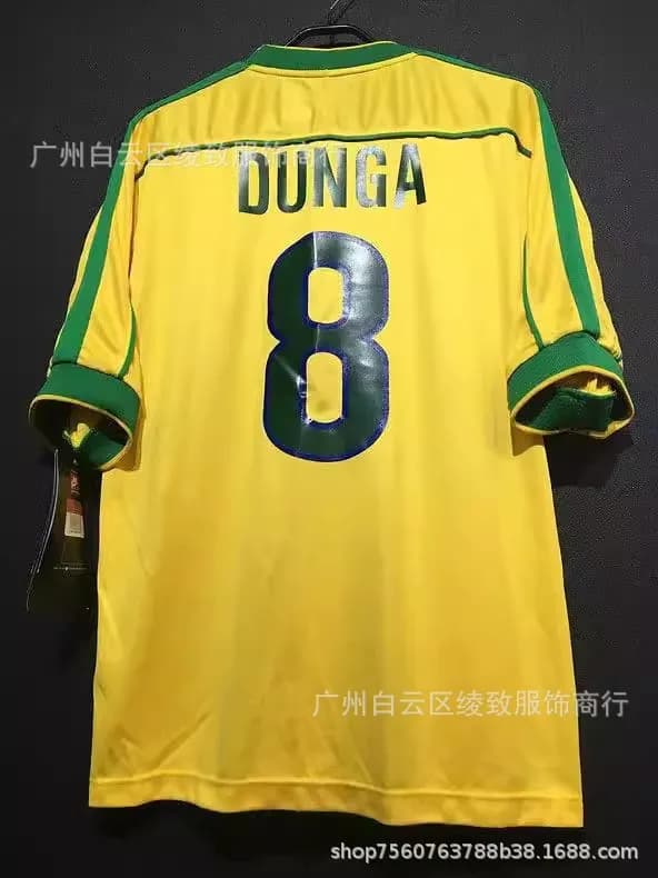 Nike Brazil National Team Jersey Home — 1998巴西主场定制8号球星