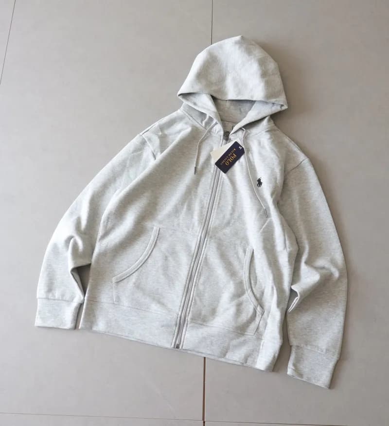 Polo Ralph Lauren Zip-Up Hoodie Heather Grey