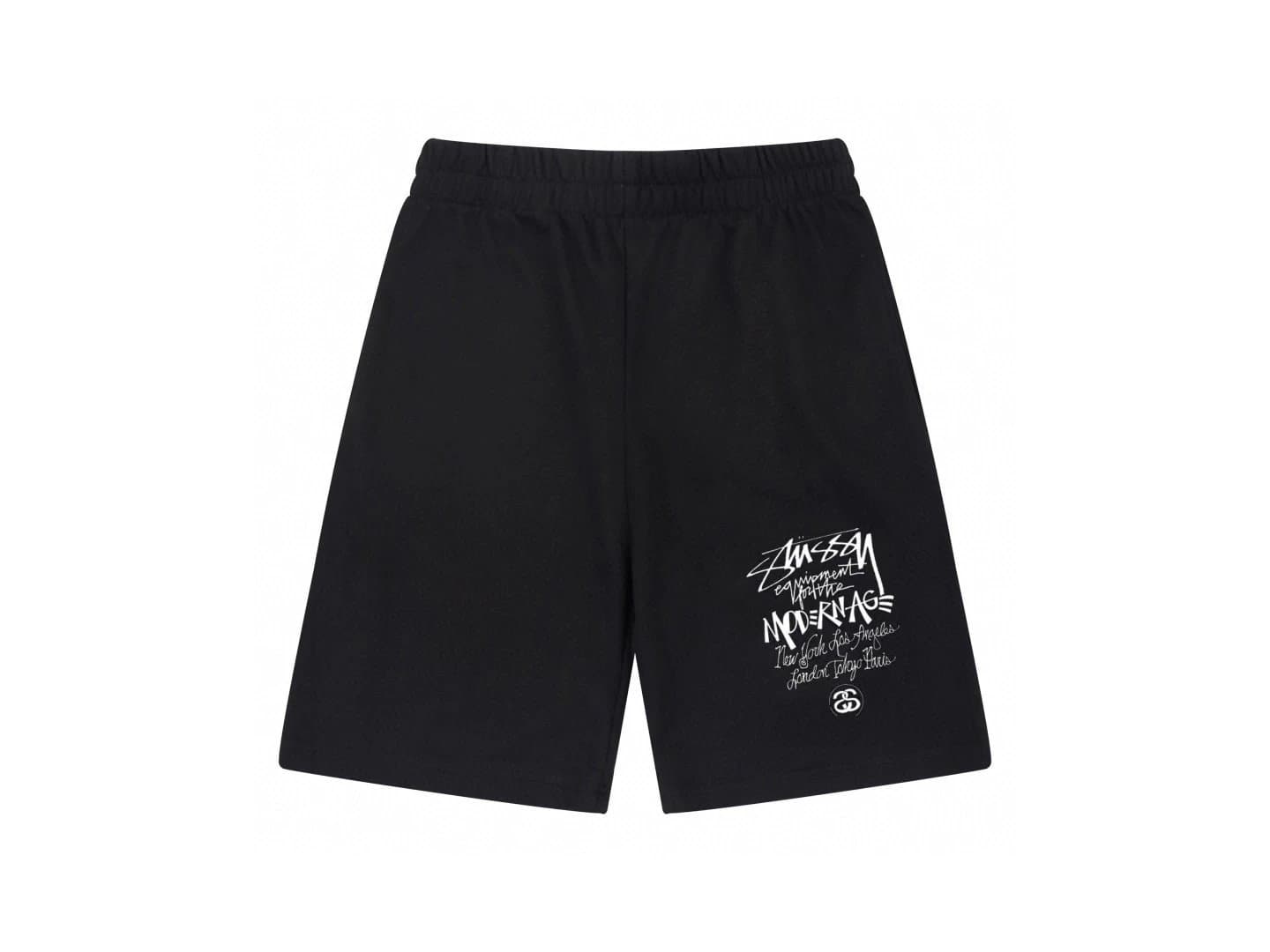 Stüssy Logo Shorts White Script — 20