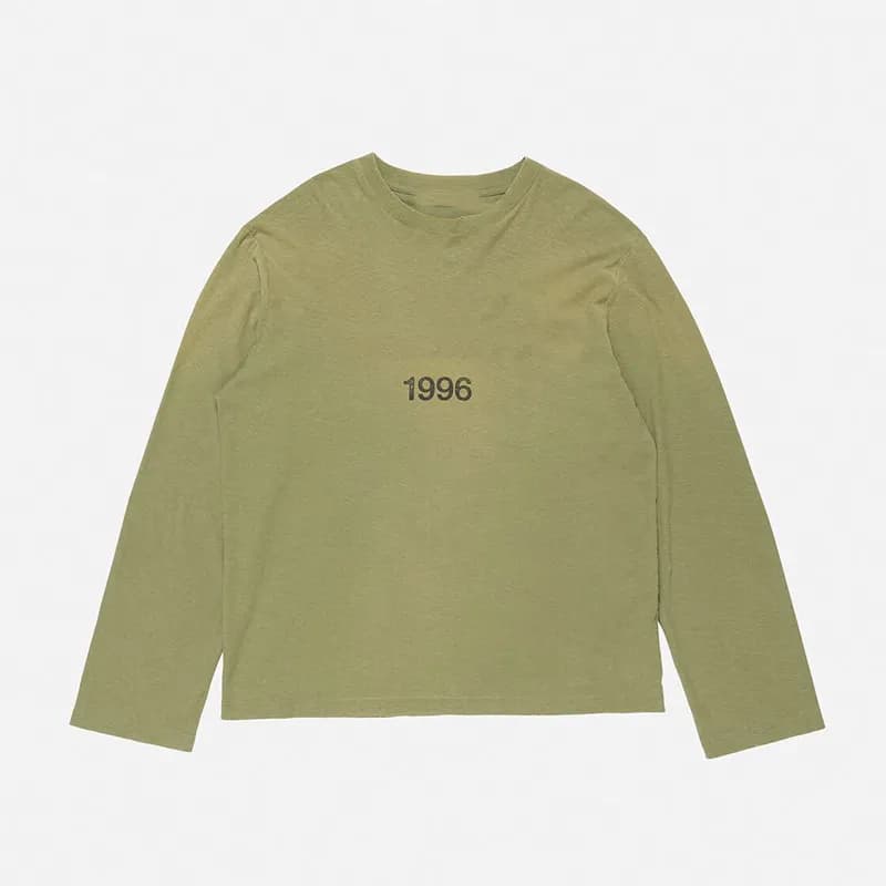 Fear of God Essentials Long-Sleeve Top Solid Color — 绿色