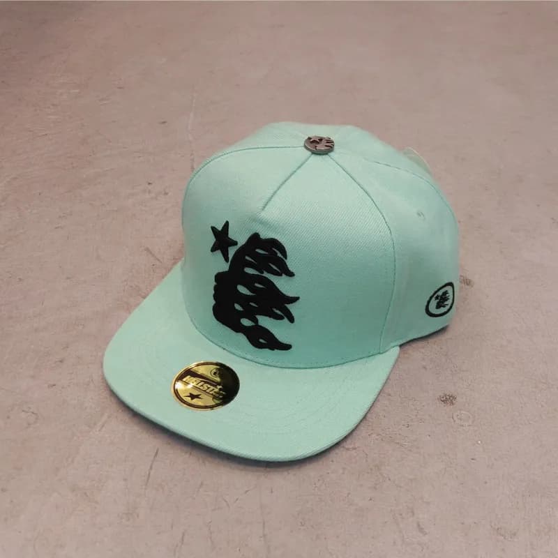 Palace Snapback Cap Flame Star — 薄荷绿 【刺绣女像-01款】