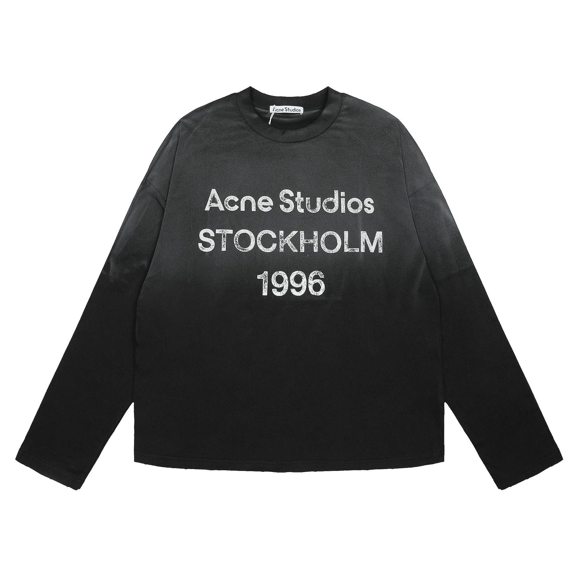 Acne Studios Graphic Tee Stockholm 1996 — q黑色