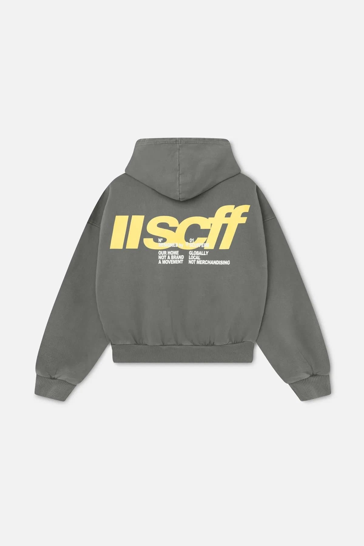 Scuffers Hoodie Embroidered Logo — 灰绿色