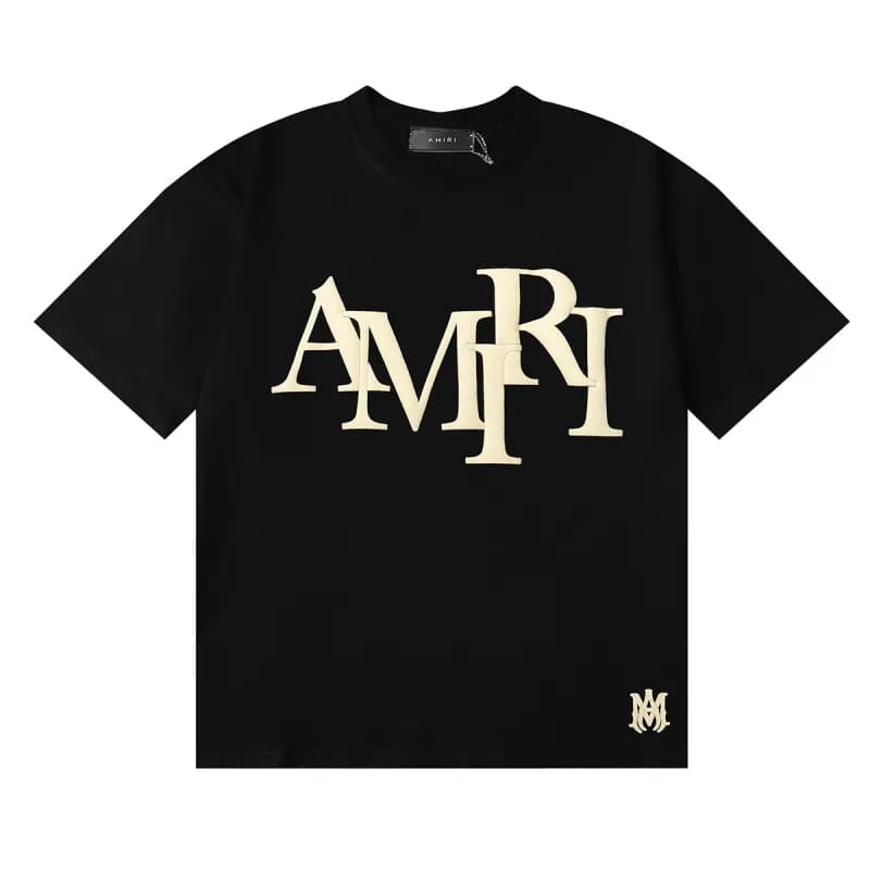 Logo T-Shirt 3D AMIRI Logo — 973 black