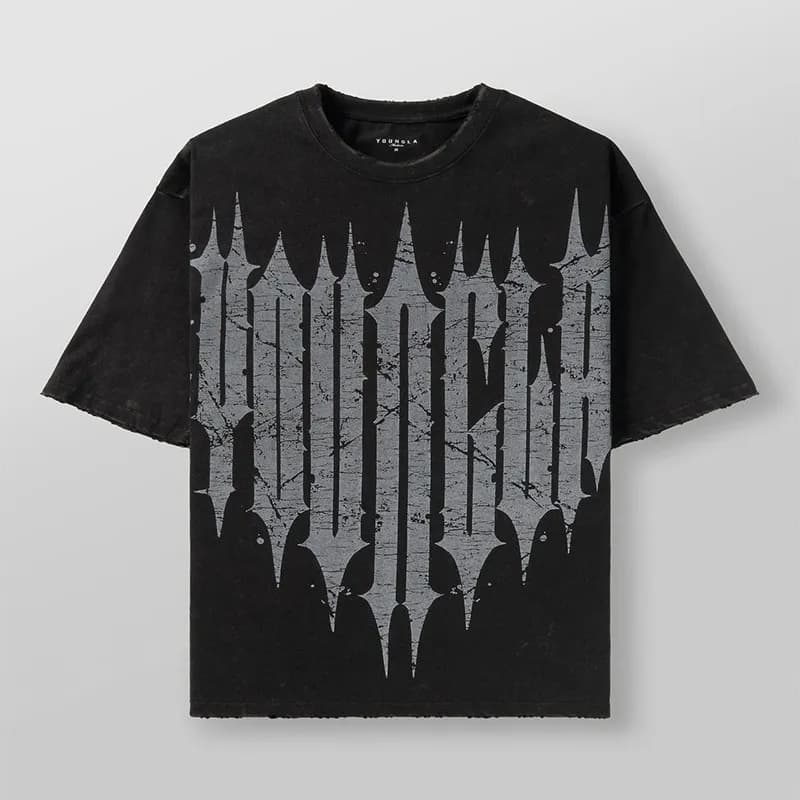 Travis Scott Graphic Tee Blood Drip Logo — 黑色