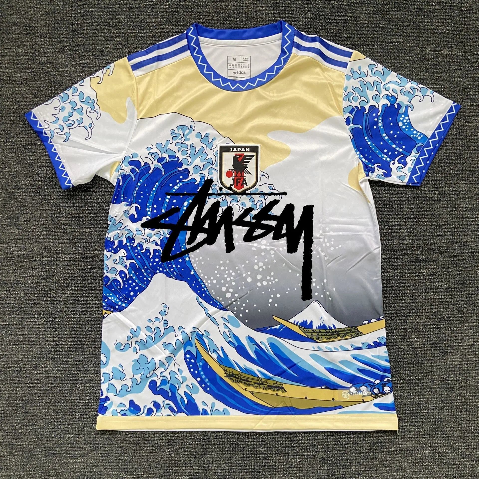 Stüssy × Adidas Japan National Team Jersey Great Wave Off Kanagawa