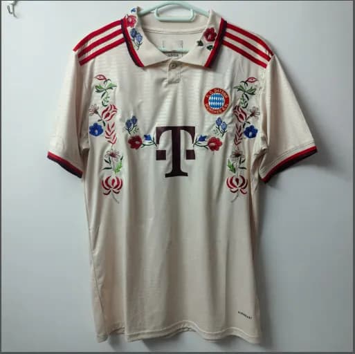 England Home Shirt 2004 Euro Embroidered Roses — 24-25拜仁客