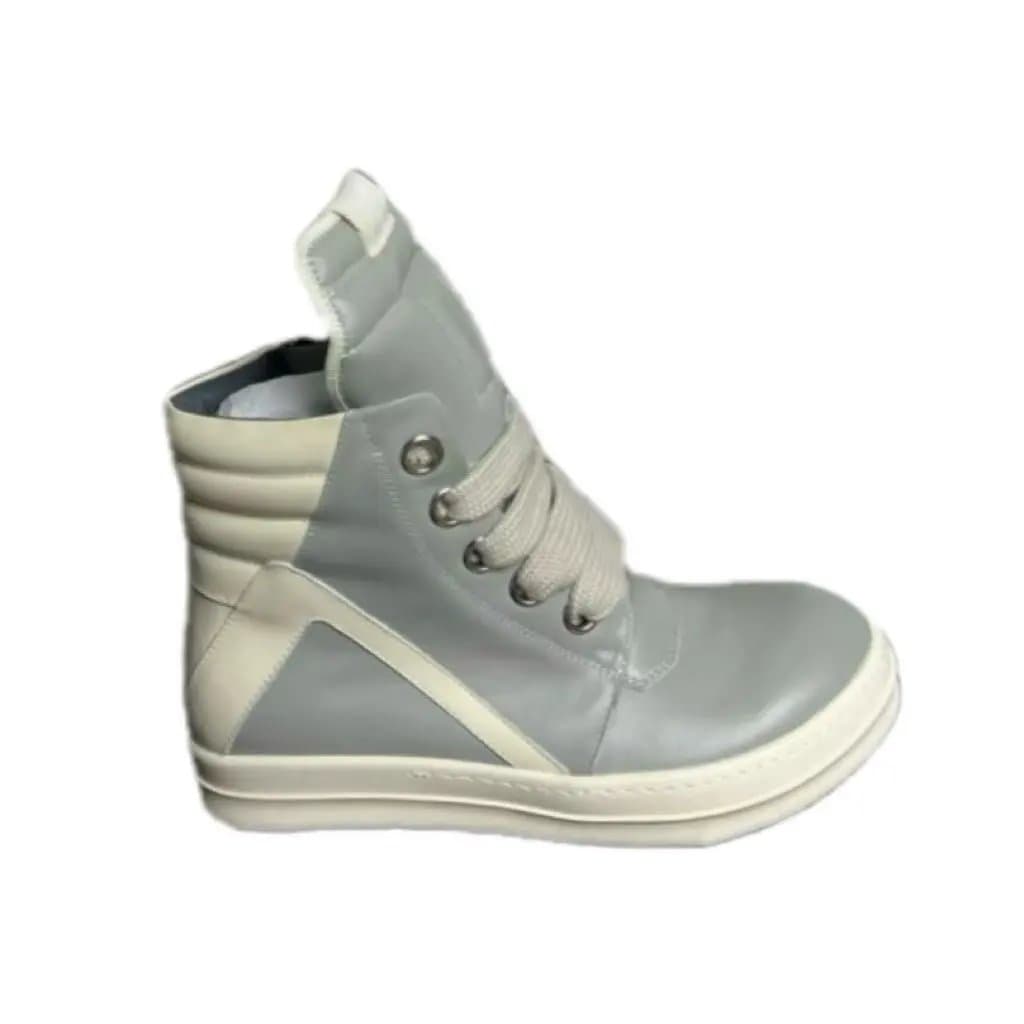 Rick Owens Drkshdw Ramones Suede — 倒三角浅灰色
