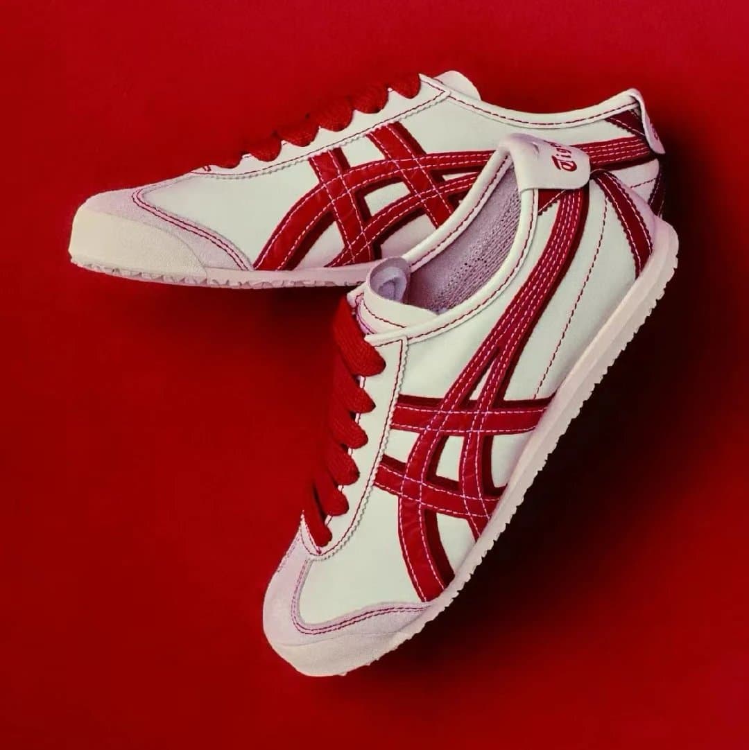 Onitsuka Tiger Tokutomi Pink — TG版 鬼冢虎 · 蛇年限定 白红
