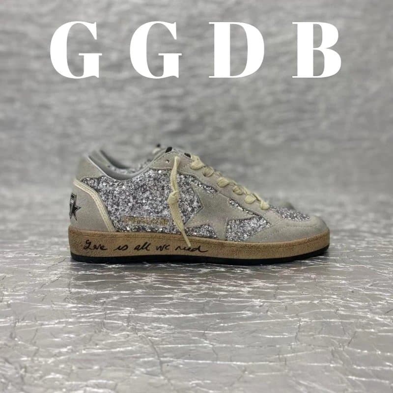 Golden Goose Super-Star Distressed Silver — #12