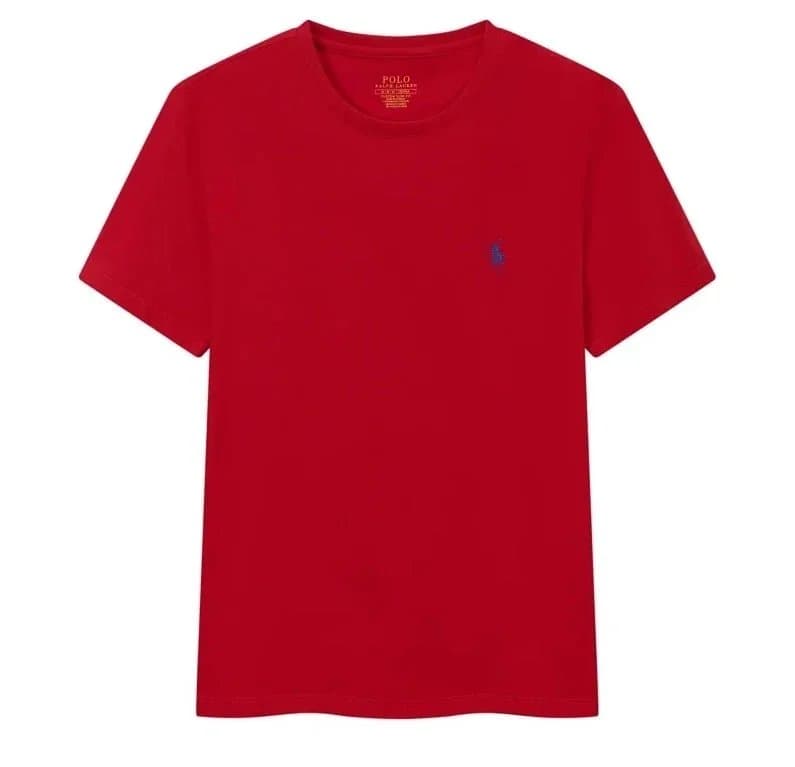 Polo Ralph Lauren Polo Tee Heather Grey — 小马红色