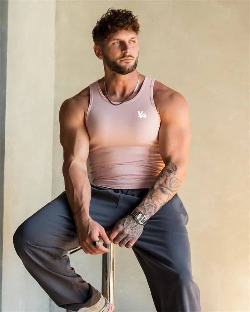 Fear of God Essentials Ribbed Tank Top Logo