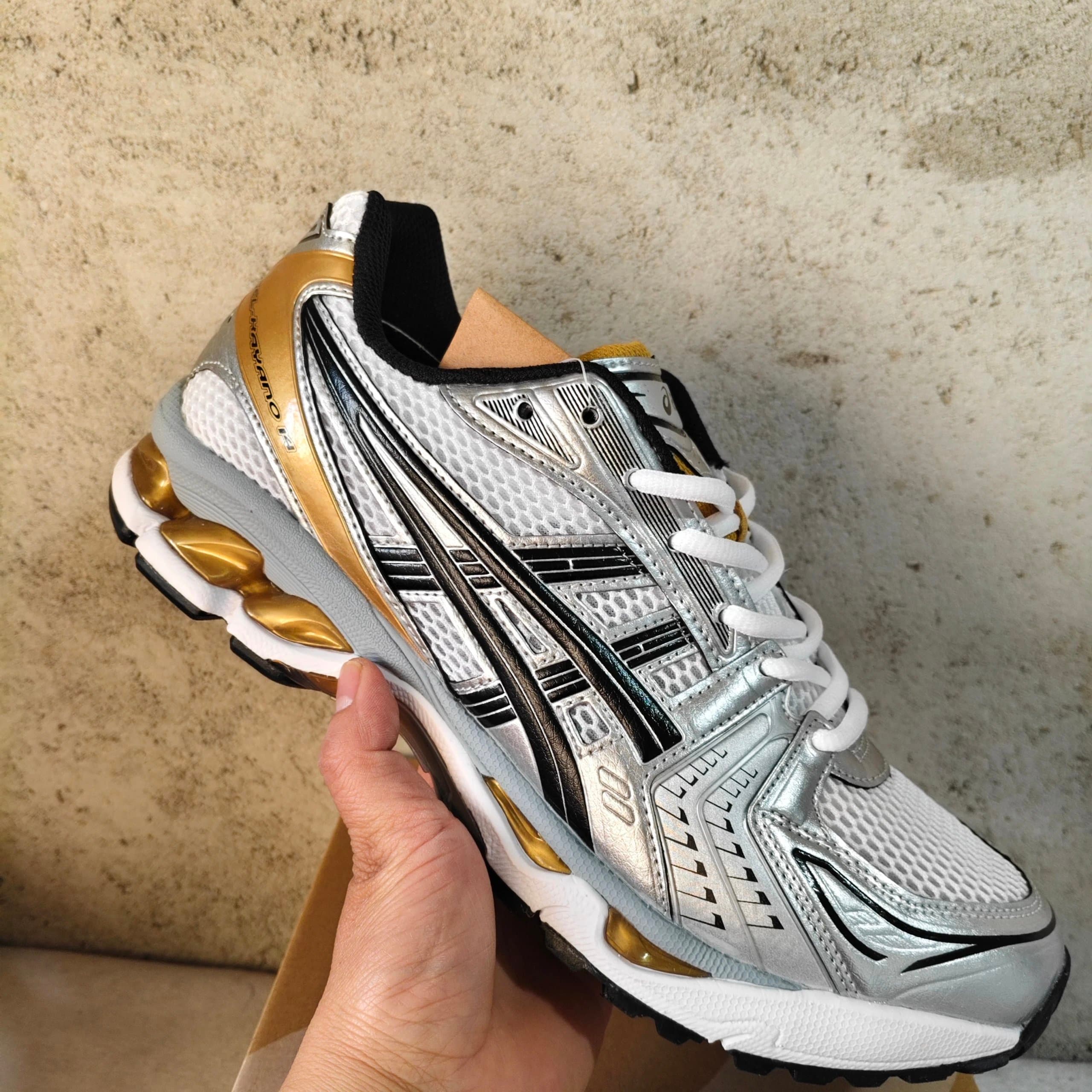 Asics Gel-Kayano 14 Silver Red Black — A019-102金色46.5码