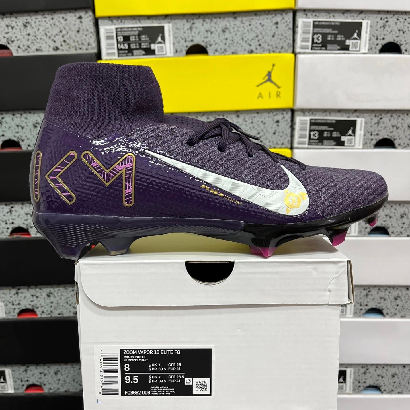 Nike Mercurial Superfly Stealth — FQ8682-006紫白高帮