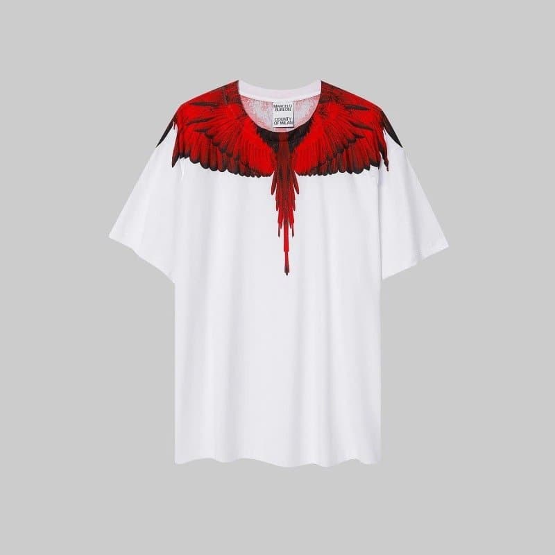 Balenciaga Wings T-Shirt Red Wings Print