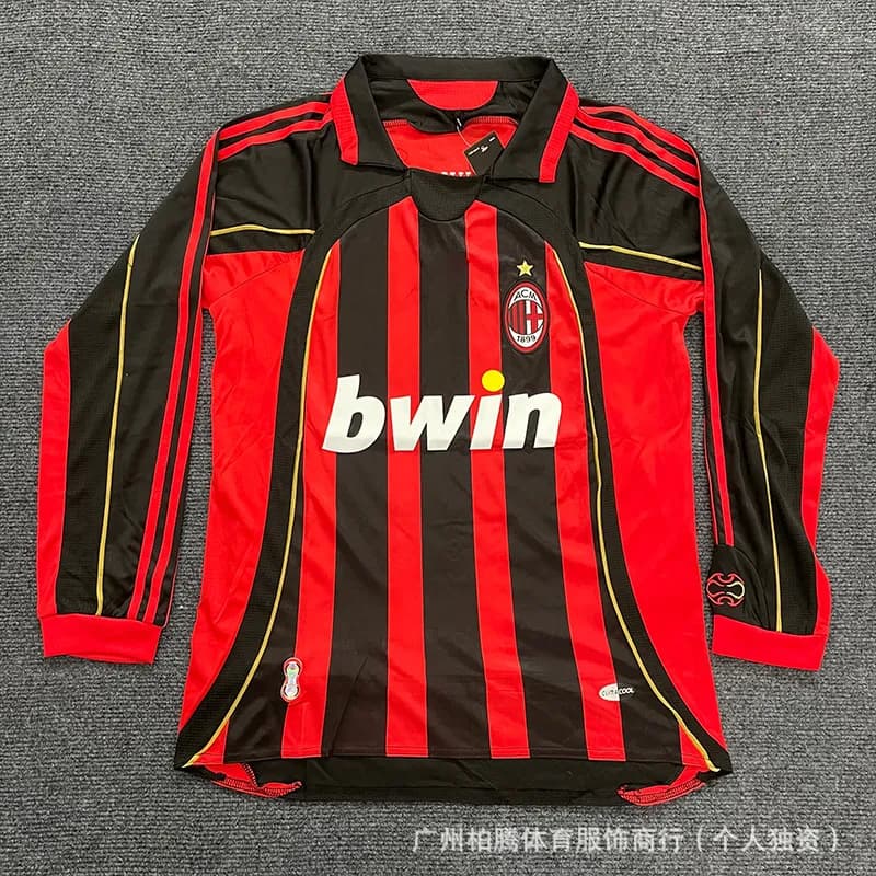 Home Jersey 2023-24 Striped — 06-07AC主长袖