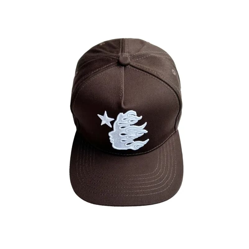 Palace Snapback Cap Flame Star — 咖啡色 【全布面】