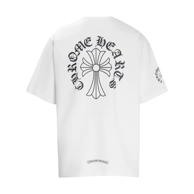 Off-White × Chrome Hearts T-Shirt Cross Logo Print — 6022白
