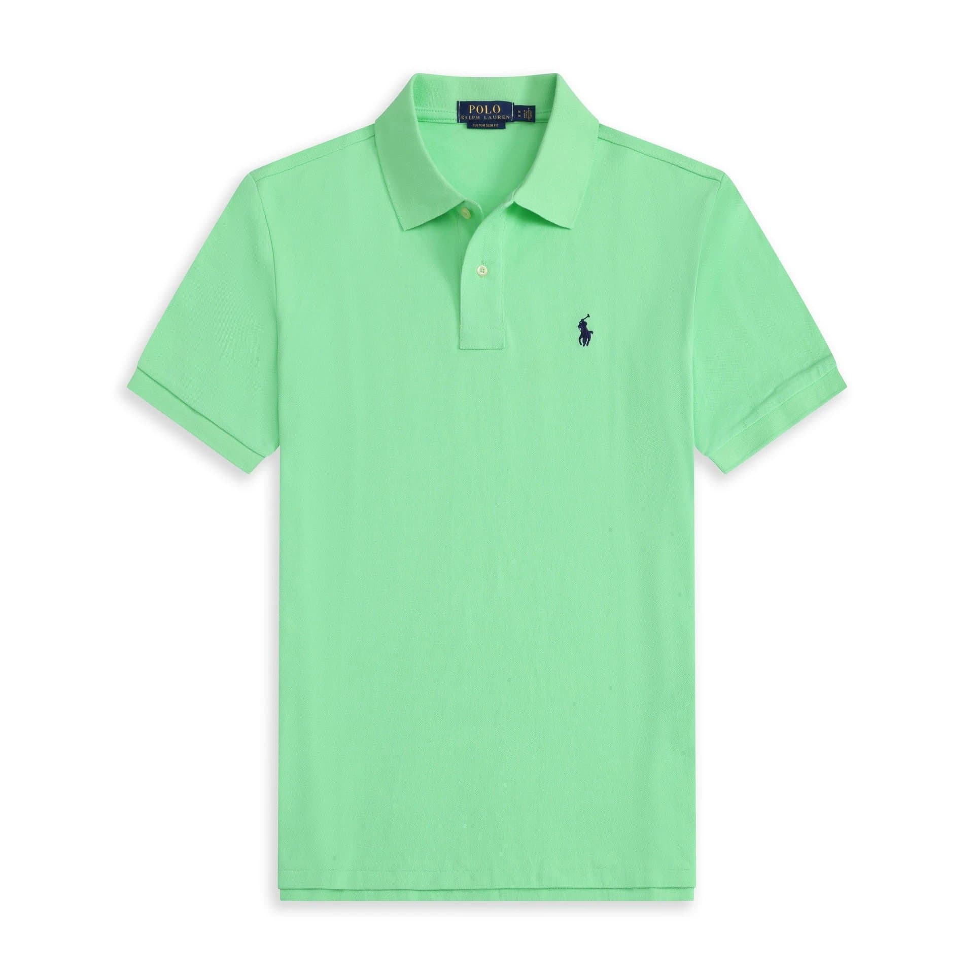 Polo Ralph Lauren Polo Shirt Classic Fit — 浅绿宝蓝标