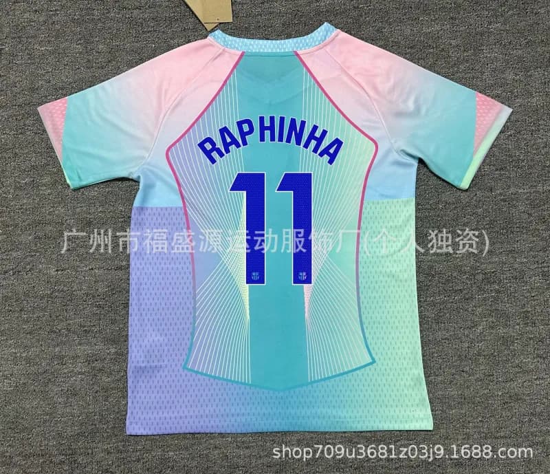 Adidas Football Jersey Rice #41 — (西甲)2526巴萨湖兰色11号