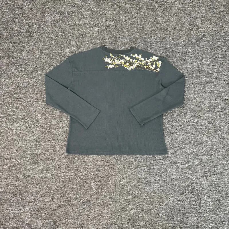 BAPE Patchwork Jeans Custom Back Patch — 深灰长袖