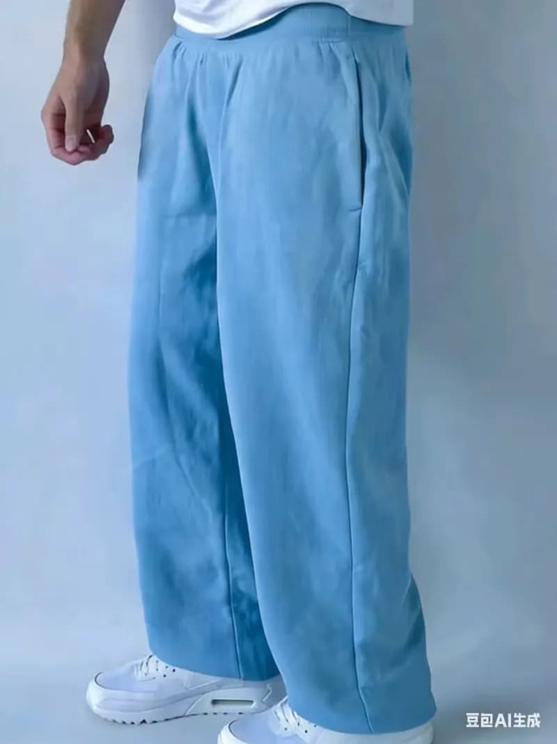 Polo Ralph Lauren Wide-Leg Trousers Light Blue