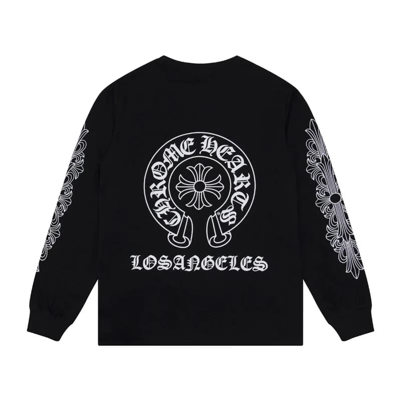Chrome Hearts Long Sleeve Tee Build Graphic — 8008黑
