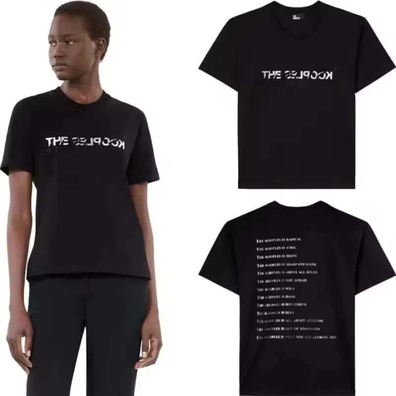 Logo T-Shirt Red Print — 13-black