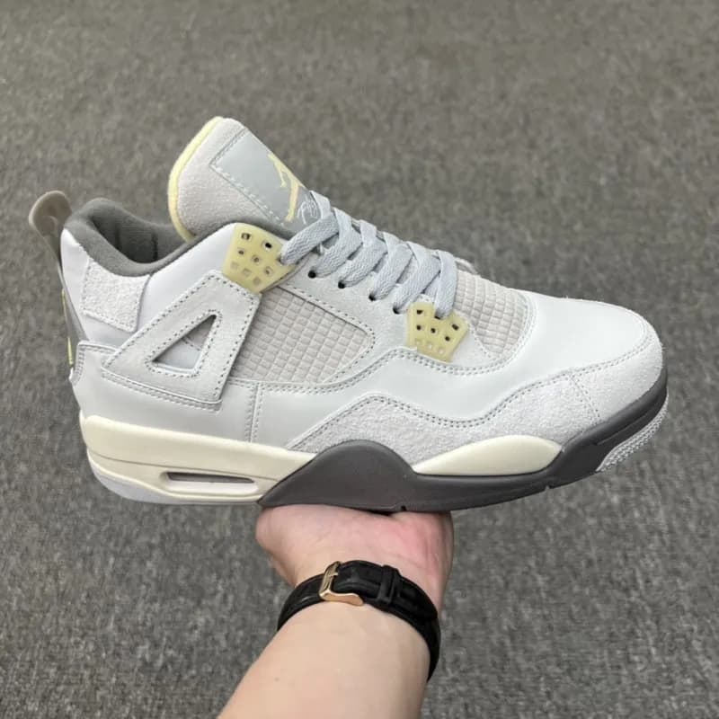 Air Jordan 4 White Cement — J4--20 灰兔子