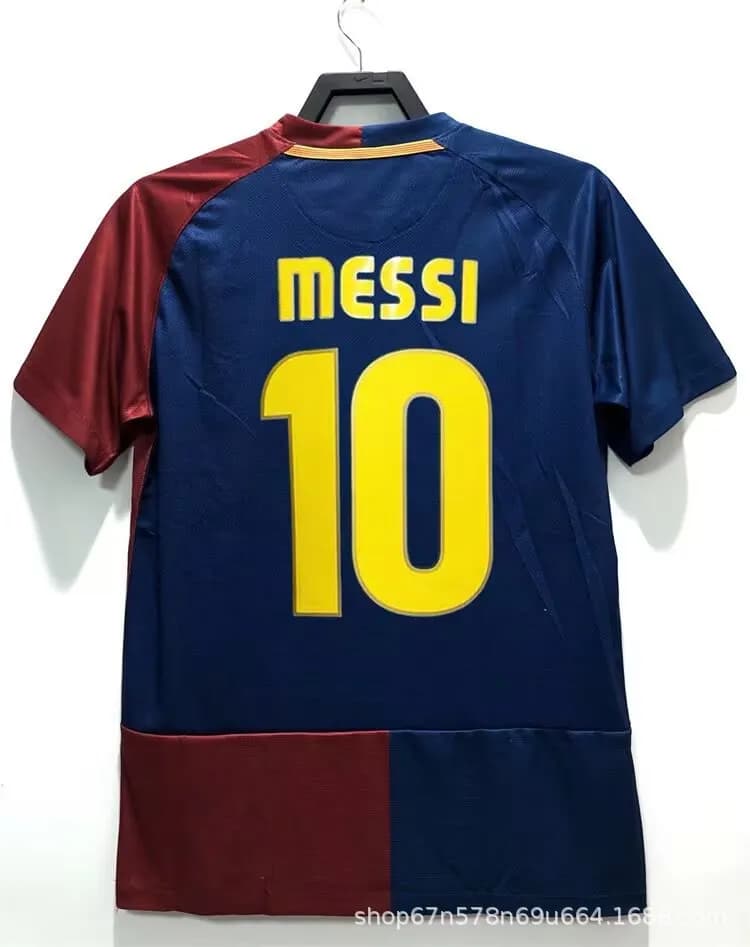 Home Jersey Messi 10 — 0809巴萨主场 定制10号