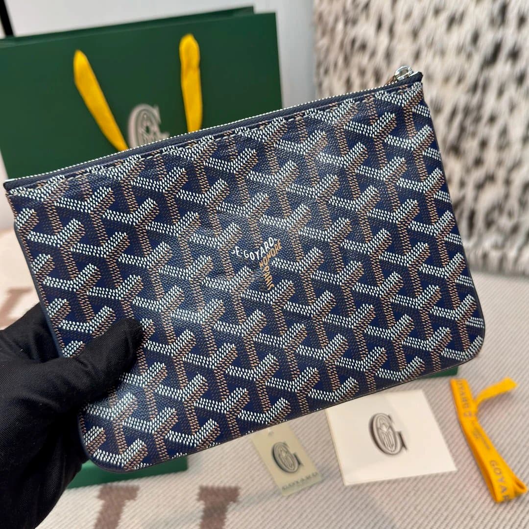 Goyard St. Louis Pouch Monogram Canvas — 深蓝色