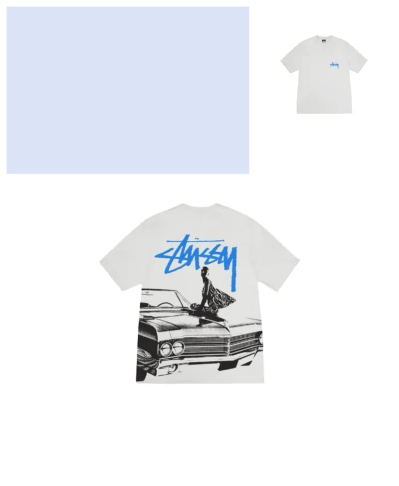 Stüssy Graphic T-Shirt Classic Car Print