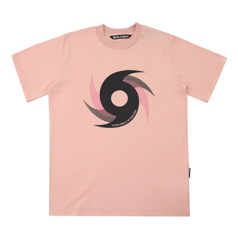 Palm Angels Tee Palm Tree Logo — 2232粉