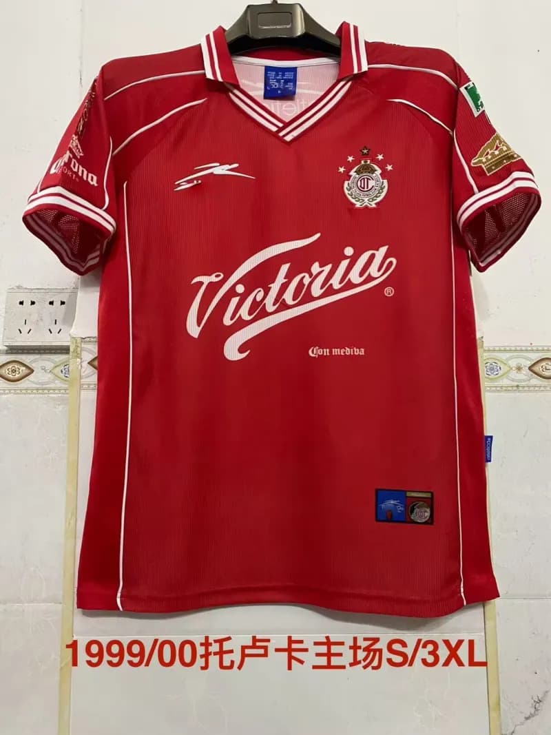 Adidas Real Madrid Training Jersey Siemens Mobile Sponsor — 1999-00托卢卡主场