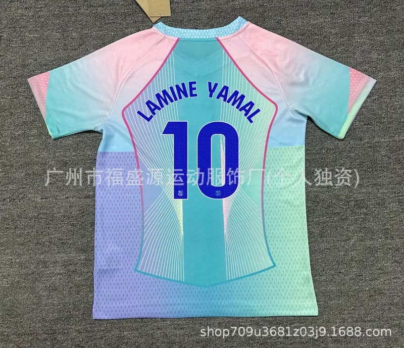 Adidas Football Jersey Rice #41 — (西甲)2526巴萨湖兰色10号