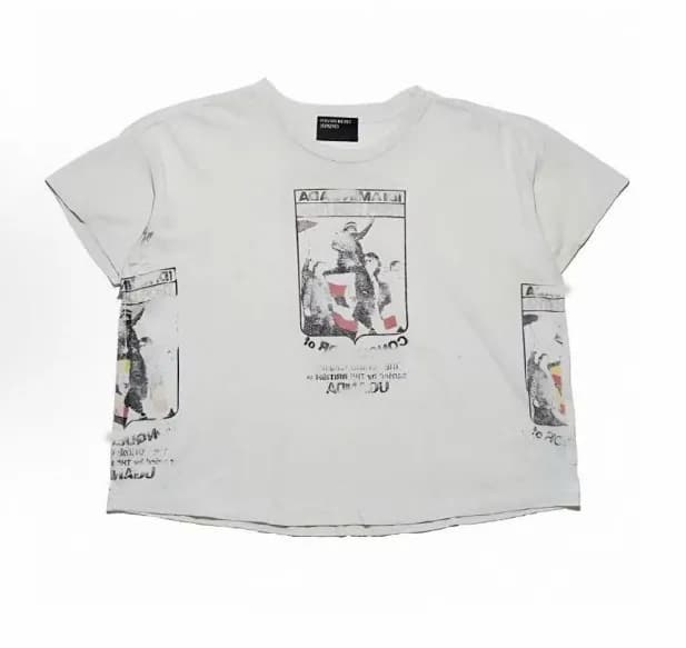 Off-White Long-Sleeve Tee Eternity and Time Print — 639