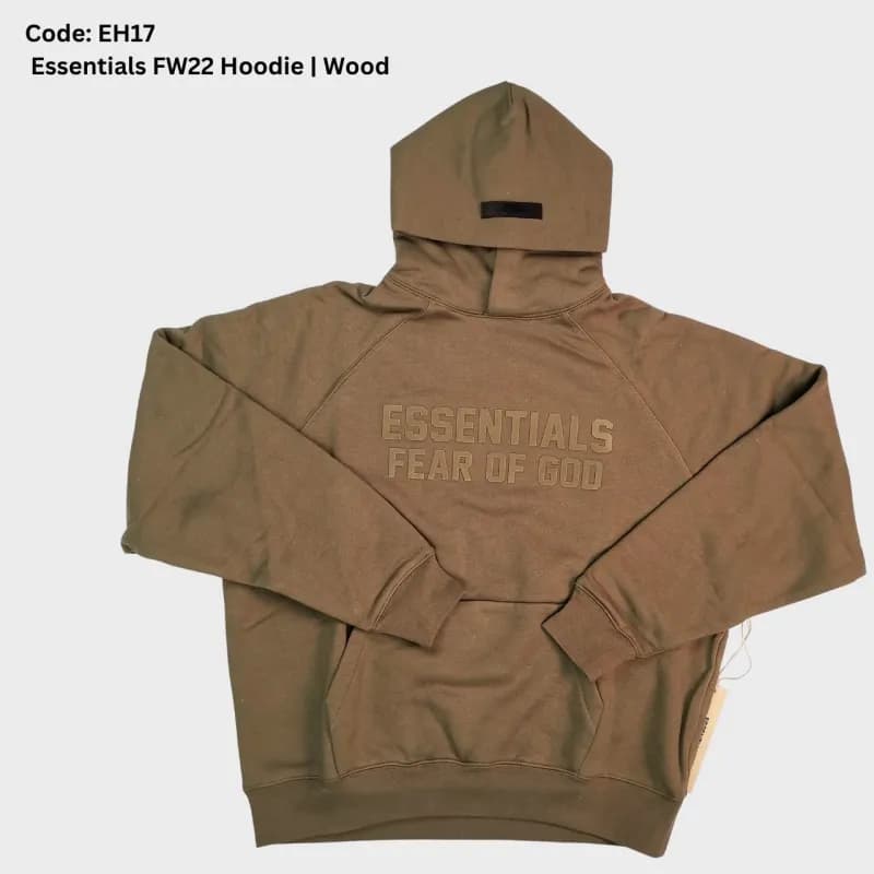Fear of God Essentials Hoodie Wood