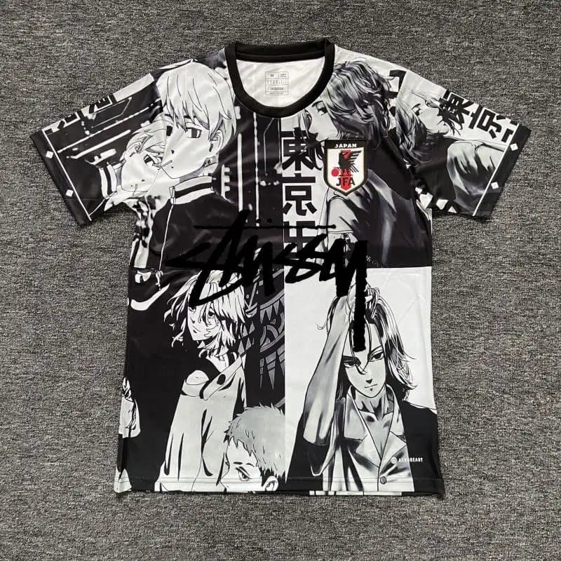 Stüssy V-Neck Jersey Dragon Print — 日本东京复仇者