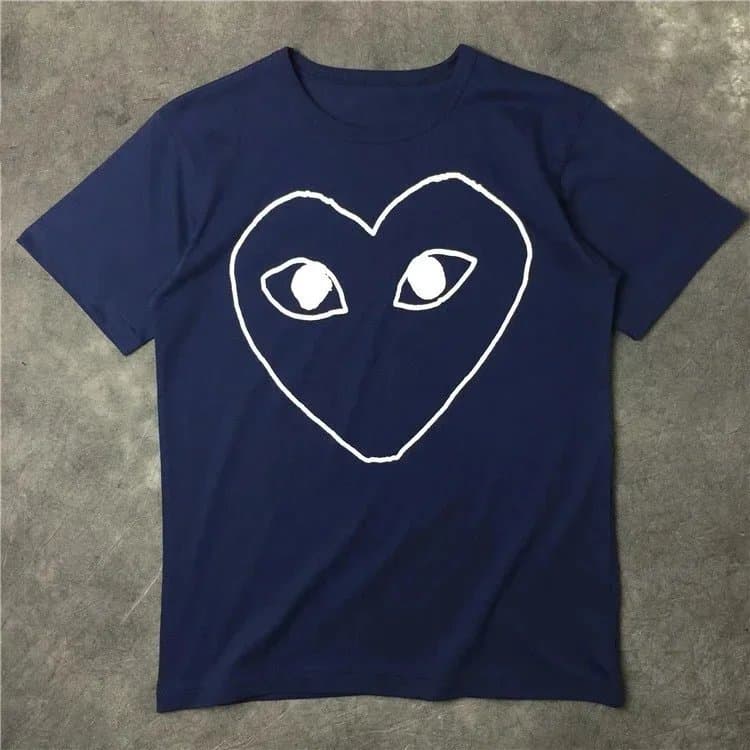 Comme des Garçons Heart Tee White Eyes